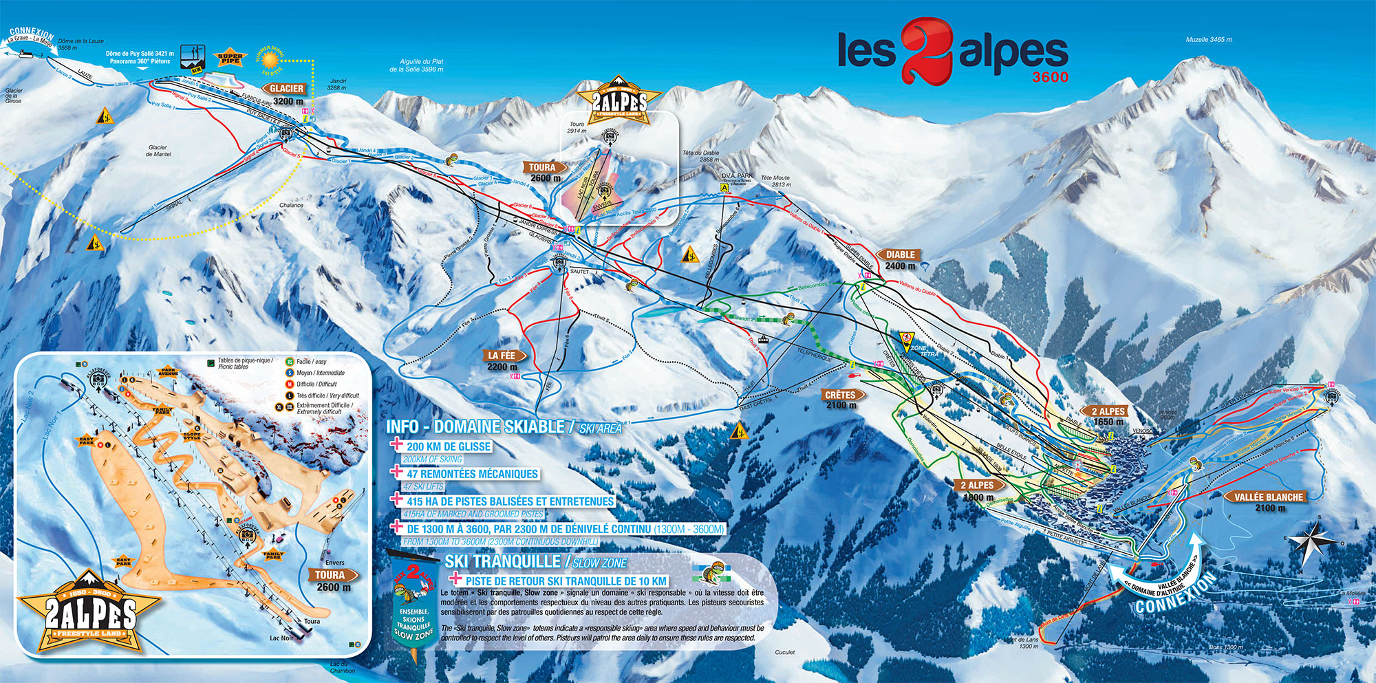 Les Deux-Alpes (map 2017)
